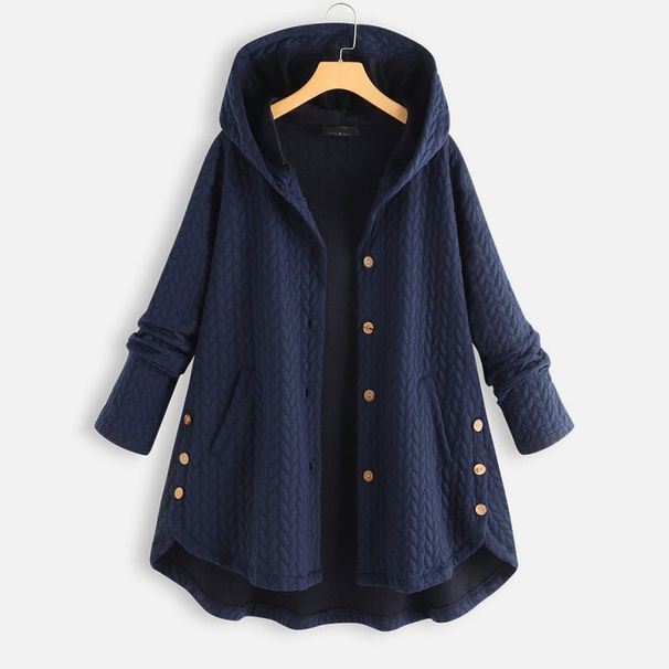 Women's Clothing Cotton Padded Jacket Hooded Mid Length Coat Women's Clothing Autumn And Winter Casual Warm Cotton Padded Jacket_ecoleips.com
