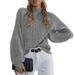 Aria Basics Aria Basics 2026 European And American Autumn/Winter New Loose Half-Turtleneck Knit Sweater, Cross-Border Women's Clothing,_ecoleips.com