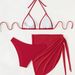 Women’s Clothing Small Floral Lace Three Piece Sexy Bikini Split Swimsuit Swimsuit Women_ecoleips.com