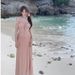 ng2510292 French Seaside Resort Style Elegant Waist-cinching Long With Mesh Design, Slimming And Gentle Square-neck Mint Dress_ecoleips.com