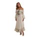 Summer High-End Women's Off-Shoulder Puff Sleeve Top Skirt Set For Vacation New Arrival From Hot Selling_ecoleips.com