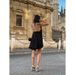 "Women's Casual Suspender Dress -Street Style Loose Fit, Breathable Polyester, Solid Black/White, XS-L"_ecoleips.com