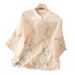 Spring/Summer Heavy-Duty Embroidered Shirt For Women, Featuring A New Chinese-Style Design With A Vertical Collar, Diago_ecoleips.com