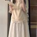 Maternity Summer New Chinese Style Fashion Cheongsam Elegant High-end Niche Gentle Two-piece Set_ecoleips.com
