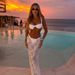 White Bikini Three Piece Set 2025 Sexy Lace Long Skirt Swimsuit European American Style Underwire Bikini for Women_ecoleips.com