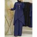 Spring And Autumn Muslim Two-Piece O-Neck Long Sleeve Shirt Wide-Leg Pants Suit Casual Women's Set_ecoleips.com