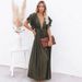 Women's Bamboo Button-Up Cover-Up Dress - Beach Sarong, Sun Protection Kimono, Bikini Wrap, Vacation Shawl_ecoleips.com