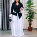 Women's Clothing Spring New Fashion Trumpet Sleeve Top Pleated Wide Leg Pants Suit Two Piece Suit_ecoleips.com