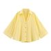 Women's Slim Fit Striped Shirt Top Multi-Color Linen Long-Sleeved Casual Elegant Fashion Summer Blouse American Style_ecoleips.com