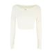AC503 Pure Desire Lace Trim Low-Neck T-Shirt, Sweet And Spicy Girl's Base Layer, Short Pullover Slim-Fit Stunning Top_ecoleips.com