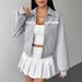 AD686 European American Cross-border 2025 Autumn And Winter New Style Lapel Long-sleeve Loose Comfortable Casual_ecoleips.com