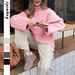 Diyun European And American Casual Woolen Long-Sleeve Coat Sweater Women's Fashion 2025 Autumn Winter_ecoleips.com