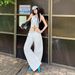 2026 Summer | American-style Patchwork Polka Dot Design Niche Trendy Brand Lazy Curved Blade Casual Pants_ecoleips.com