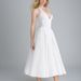 Spring Festival New Women's Solid Color Elegant Sexy V-Neck Halter High Waist Dress_ecoleips.com