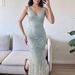 Sparkling Sequins Sleeveless Women's Summer Dress Awards Ceremony Slim Fit Elegant Dress 2026 Casual Mesh Backless Maxi Dresses_ecoleips.com