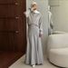 Muslim Skirt Suit Women's New Fashion Loose Long-sleeved Shirt Slim Fit Two-piece Suit_ecoleips.com