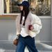 girl MMFISH Street Style Warm Fuzzy Flight Suit High-end Loose Thick Melard Cotton Jacket 24W459_ecoleips.com