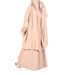 Fashion Women's Solid Color Long Sleeve Robe With Skirt Two-Piece Set P106_ecoleips.com