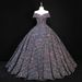 Starry Sky Sequins Vocal Art Exam Stage Performance Clothes Solo Puffy Skirt Annual Party Evening Dress_ecoleips.com