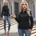 2026 Cross-Border European And American New Fashion Casual Long Sleeve Cardigan Button-Up Shirt For Women_ecoleips.com