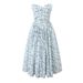 2024 Autumn New European And American French Style Fresh Vacation Floral Strapless Waist-Cinching Mid-Length Backless_ecoleips.com