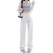 2025 Summer Trend Light Color Straight Jeans For Women Loose Fit Tall Extended Wide Leg Floor-Length Pants_ecoleips.com