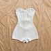 White Women's Slim Fit Jumpsuit Knit Metallic 2025 Cross Border European And American Hot Selling Vacation Style_ecoleips.com