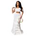 Women's Elegant Fishtail Bodycon Skirt Set With Revealing Waist And Lace Long Skirt Spring/Autumn Regular Fit_ecoleips.com