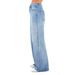 Women's Clothing High Waist Loose Wide Leg Jeans Mopping Jeans_ecoleips.com