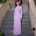 Women's Fashion 2025 Summer New Fashionable Elegant Slim Fit Ruched Zipper Round Neck Long Sleeve Dress Wholesale_ecoleips.com