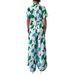 Women’s Clothing Temperament Elegant Style Printed Short Sleeved Wide Leg Pants Jumpsuit Women's Clothing Summer_ecoleips.com
