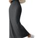 Women's Clothing High Waist Side Slit Slim Fit Knitted Skirt Female Fashion Long Skirt_ecoleips.com