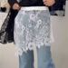 K New Design Sense Lace Patchwork Fart Curtain Half Skirt For Women With High Waist And Slimming Effect, Versatile Lace Fart Curtain_ecoleips.com