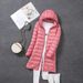 Women's Lightweight Down Jacket - Detachable Hood Mid-Length Coat With White Duck Feather, Slim Fit & Stylish For Everyday Wear_ecoleips.com