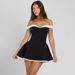 Cross-Border Wholesale European And American Women's Clothing Spring New Product Color-Block Design Sexy Strapless_ecoleips.com