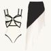 Women's Clothing Sexy One Piece Swimsuit Female Chiffon Skirt Swimsuit Swimming Suit_ecoleips.com