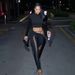 Women's Clothing Women's Sexy Two Piece Set Long Sleeved Top And Tight Fitting Pants Hollow Out Lace Up Design Style Autumn Winter_ecoleips.com