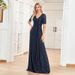 Sexy Mermaid Evening Dress V-Neck Sleeveless Sequin Gown Bodycon Formal Dress With Rhinestone Details Elegant Bridesmaid Party Wear For Women_ecoleips.com