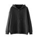 Unisex Cotton Blend Zip-Up Hoodie With Fleece Lining - Oversized Blank Casual Sweatshirt For Men & Women_ecoleips.com