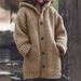 In-stock European And American Popular Women's Clothing Wish Mid-length Sweater New Cardigan Hooded Jacket_ecoleips.com