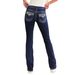 Women's Clothing Denim Trousers Retro Double Button Jeans_ecoleips.com