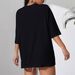 Women's Casual round Neck Short Sleeve T-Shirt Multi-Color Solid Loose Fashion Sports Top European American Style Cotton Polyester_ecoleips.com