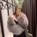 Women's Clothing Short Faux Fur Coat Women's Fashion Winter Jacket Streetwear Trendy Cropped Outerwear Grey Fashion Winter Jacket Streetwear Fashion_ecoleips.com