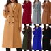 2025 Autumn/Winter European Collection Extra-Long Plus-Size Women's Woolen Jacket Double-Breasted Coat_ecoleips.com