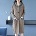 Women's Clothing Oversized Long Cardigan Sweater - Cozy Knit Open Front Coat With Hood, Thick Winter Loungewear (Camel, Grey, White, One Size)_ecoleips.com