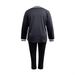 Women's Casual Two Piece Suit V Neck Long Sleeve T-Shirt with Contrast Color Pocket Trousers Autumn Winter Fashion Polyester_ecoleips.com