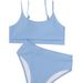 Women's Clothing New Spiral Ribbed U Shaped High Waist Sexy Swimsuit Female_ecoleips.com