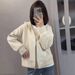 Korean-style High-end Hooded Sweatshirt Jacket For Women, Long-sleeved, 2025 Spring New Casual Versatile Age-reducing_ecoleips.com