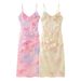 Cross-border European And American Women's Fashion Bestseller: Wavy Edge Strap Dress - Long-term Stock_ecoleips.com