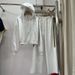 Women's Style Sports Casual Patchwork Striped Two-Piece Set With Zip Up Top Elastic Waist Wide Leg Pants_ecoleips.com